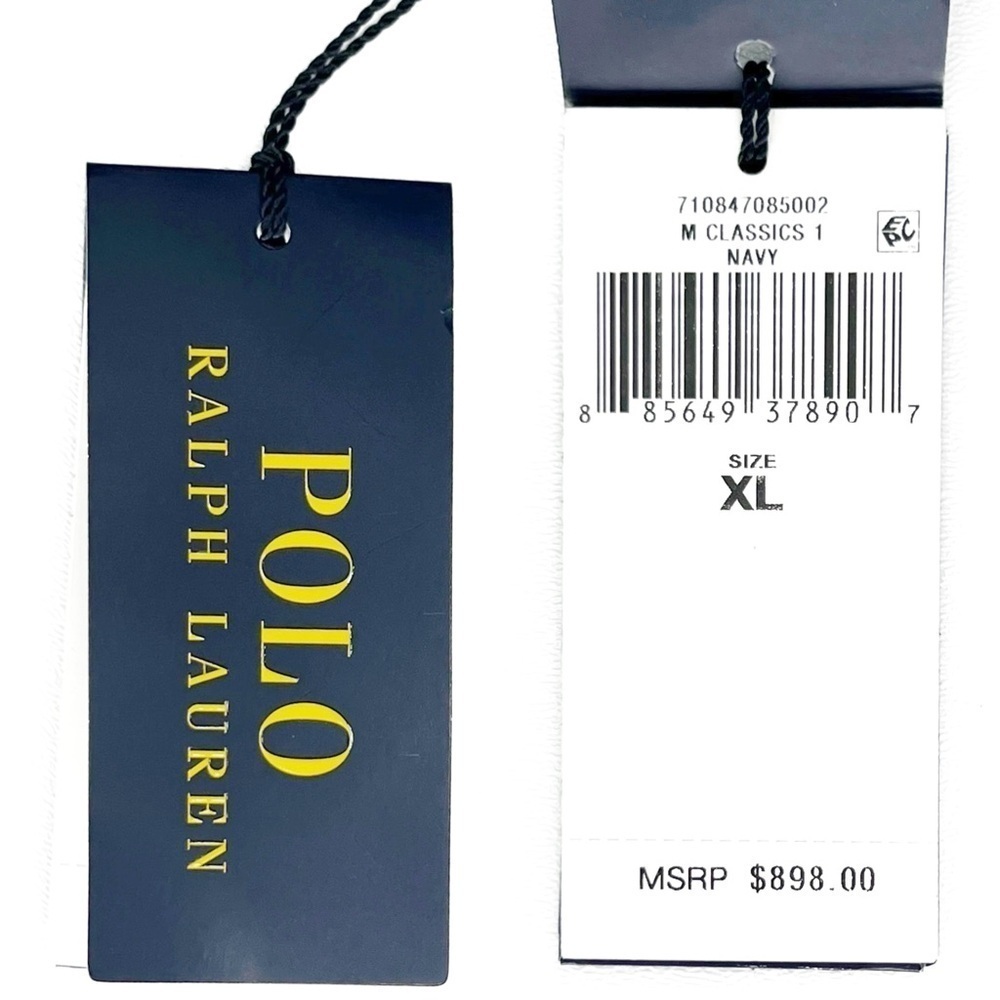 Polo Ralph Lauren Quilted Suede Vest Men’s Size XL Navy Blue Puffer New NWT - Picture 10 of 11